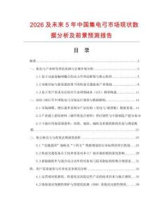 2026及未來5年中國(guó)集電弓市場(chǎng)現(xiàn)狀數(shù)據(jù)分析及前景預(yù)測(cè)報(bào)告