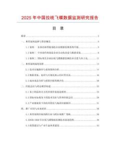 2025年中國拉線飛碟數(shù)據(jù)監(jiān)測研究報(bào)告