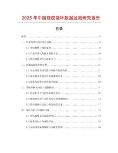 2025年中國硅膠指環數據監測研究報告