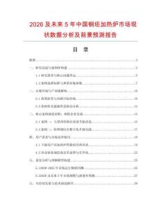 2026及未來5年中國鋼坯加熱爐市場現(xiàn)狀數(shù)據(jù)分析及前景預(yù)測報告