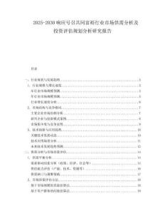 2025-2030響應(yīng)號(hào)召共同富裕行業(yè)市場(chǎng)供需分析及投資評(píng)估規(guī)劃分析研究報(bào)告
