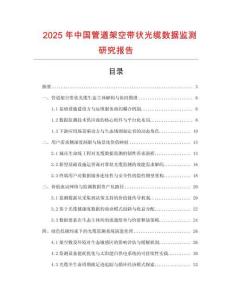 2025年中國(guó)管道架空帶狀光纜數(shù)據(jù)監(jiān)測(cè)研究報(bào)告