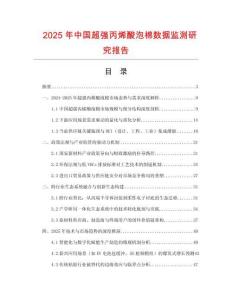 2025年中國超強丙烯酸泡棉數據監測研究報告