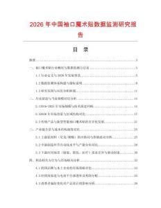 2026年中國袖口魔術(shù)貼數(shù)據(jù)監(jiān)測研究報告