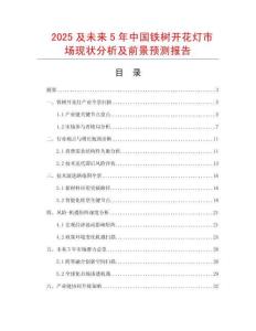 2025及未來5年中國鐵樹開花燈市場(chǎng)現(xiàn)狀分析及前景預(yù)測(cè)報(bào)告