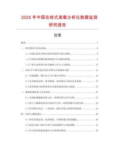 2025年中國在線式臭氧分析儀數(shù)據(jù)監(jiān)測研究報告