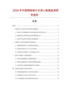 2026年中國銅制高爾夫球人數(shù)據(jù)監(jiān)測研究報(bào)告