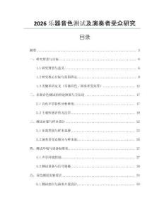 2026樂器音色測試及演奏者受眾研究