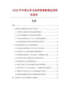 2025年中國頭帶式燒焊面罩數據監測研究報告