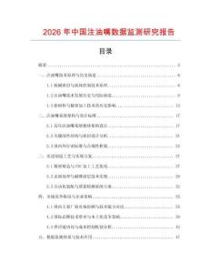 2026年中國注油嘴數據監測研究報告