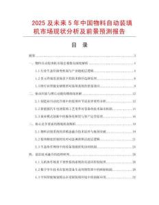 2025及未來5年中國物料自動裝填機市場現狀分析及前景預測報告
