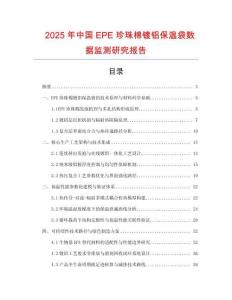 2025年中國EPE珍珠棉鍍鋁保溫袋數據監測研究報告