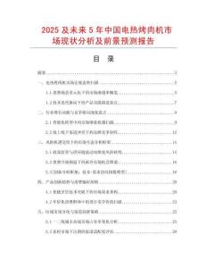2025及未來5年中國電熱烤肉機市場現狀分析及前景預測報告