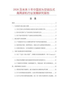 2026及未來5年中國雙頭空油壓式高周波機行業發展研究報告