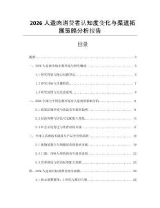 2026人造肉消費者認知度變化與渠道拓展策略分析報告