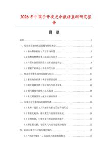 2026年中國手開夜光傘數據監測研究報告