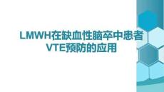 LMWH在缺血性腦卒中患者VTE預(yù)防的應(yīng)用