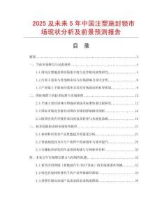 2025及未來5年中國注塑施封鎖市場現狀分析及前景預測報告