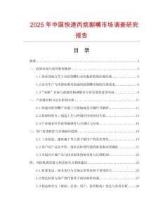 2025年中國快速丙烷割嘴市場調查研究報告