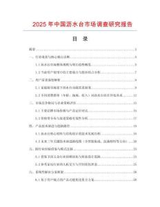 2025年中國瀝水臺市場調查研究報告