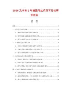 2026及未來5年搪瓷浴盆項目可行性研究報告