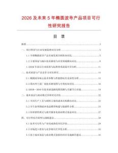2026及未來5年橢圓波導(dǎo)產(chǎn)品項目可行性研究報告