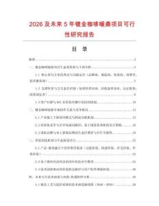2026及未來5年鍍金咖啡暖鼎項目可行性研究報告