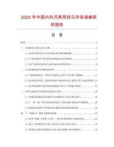 2025年中國內外爪兩用拉馬市場調查研究報告