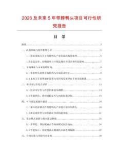 2026及未來5年帶脖鴨頭項目可行性研究報告