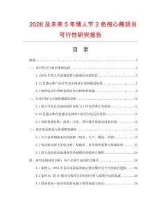 2026及未來5年情人節2色抱心熊項目可行性研究報告