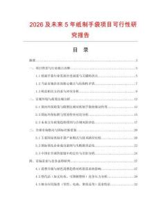 2026及未來5年紙制手袋項目可行性研究報告