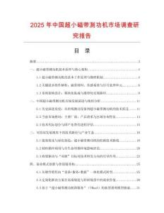 2025年中國超小磁帶測功機市場調(diào)查研究報告