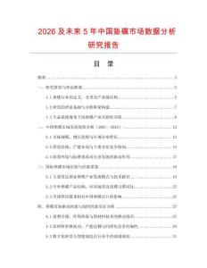 2026及未來5年中國墊碟市場數(shù)據(jù)分析研究報(bào)告