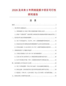 2026及未來5年網絡視頻卡項目可行性研究報告