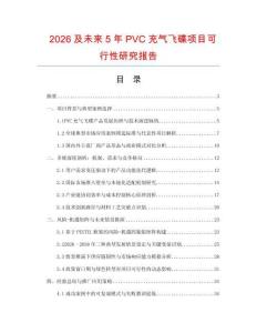 2026及未來5年P(guān)VC充氣飛碟項目可行性研究報告