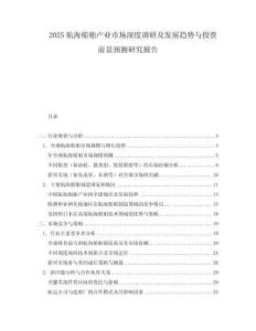 2025航海船舶產業市場深度調研及發展趨勢與投資前景預測研究報告
