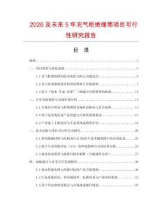 2026及未來5年充氣柜絕緣筒項(xiàng)目可行性研究報(bào)告