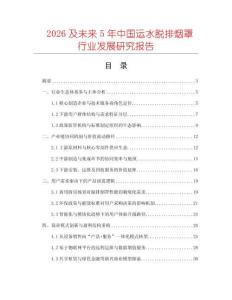 2026及未来5年中国运水脱排烟罩行业发展研究报告
