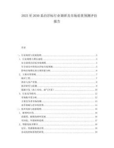 2025至2030系泊浮標(biāo)行業(yè)調(diào)研及市場(chǎng)前景預(yù)測(cè)評(píng)估報(bào)告