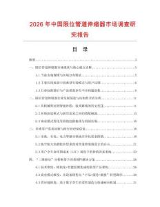 2026年中國限位管道伸縮器市場調查研究報告