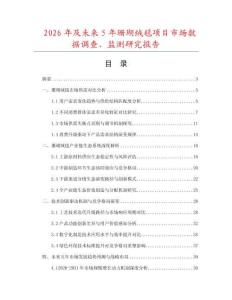 2026年及未來5年珊瑚絨毯項目市場數(shù)據(jù)調(diào)查、監(jiān)測研究報告