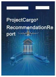 Cargo×項目建議報告 Project Cargox Recommendation Report