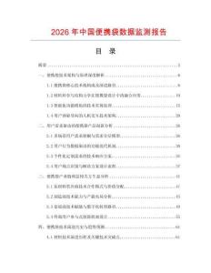 2026年中国便携袋数据监测报告