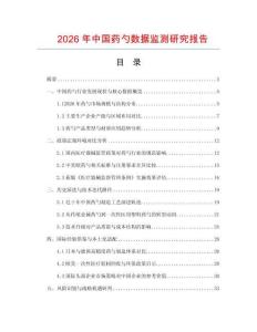 2026年中國藥勺數據監測研究報告