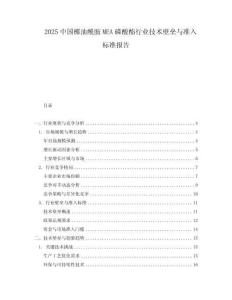 2025中國椰油酰胺MEA磷酸酯行業技術壁壘與準入標準報告