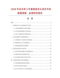 2026年及未來(lái)5年套裝銑夾頭項(xiàng)目市場(chǎng)數(shù)據(jù)調(diào)查、監(jiān)測(cè)研究報(bào)告