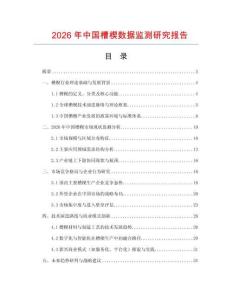 2026年中國槽楔數據監測研究報告