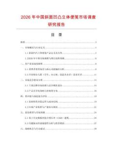 2026年中國(guó)斜面凹凸立體便箋市場(chǎng)調(diào)查研究報(bào)告