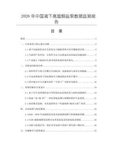 2026年中國液下高溫熔鹽泵數(shù)據(jù)監(jiān)測報告