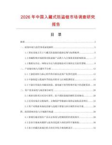 2026年中國入藏式防盜鏈市場調(diào)查研究報告
